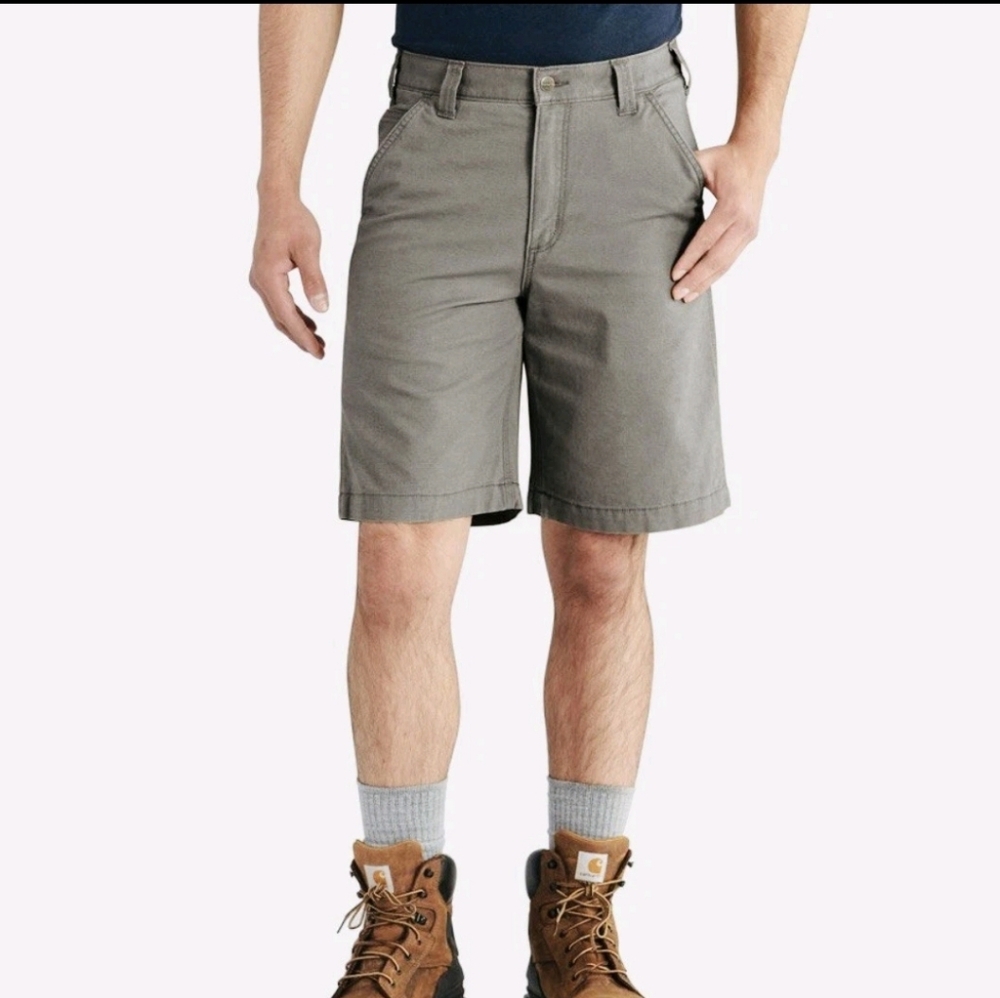 Carhartt Men's Slate Gray Flat Front Shorts (Bin A)